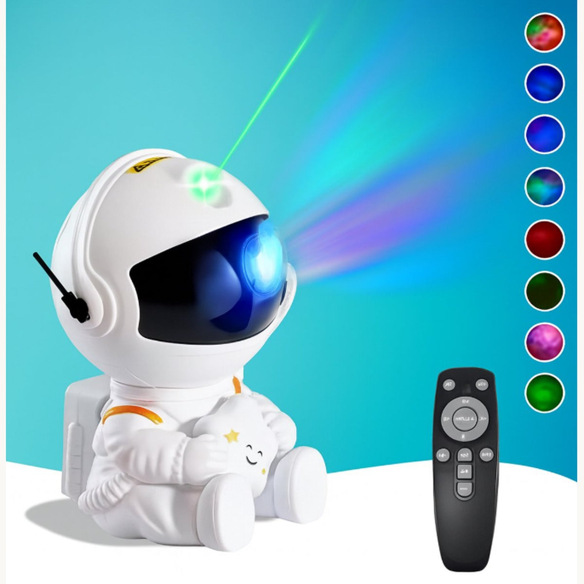 Astronaut projector kleuren en afstandsbediening