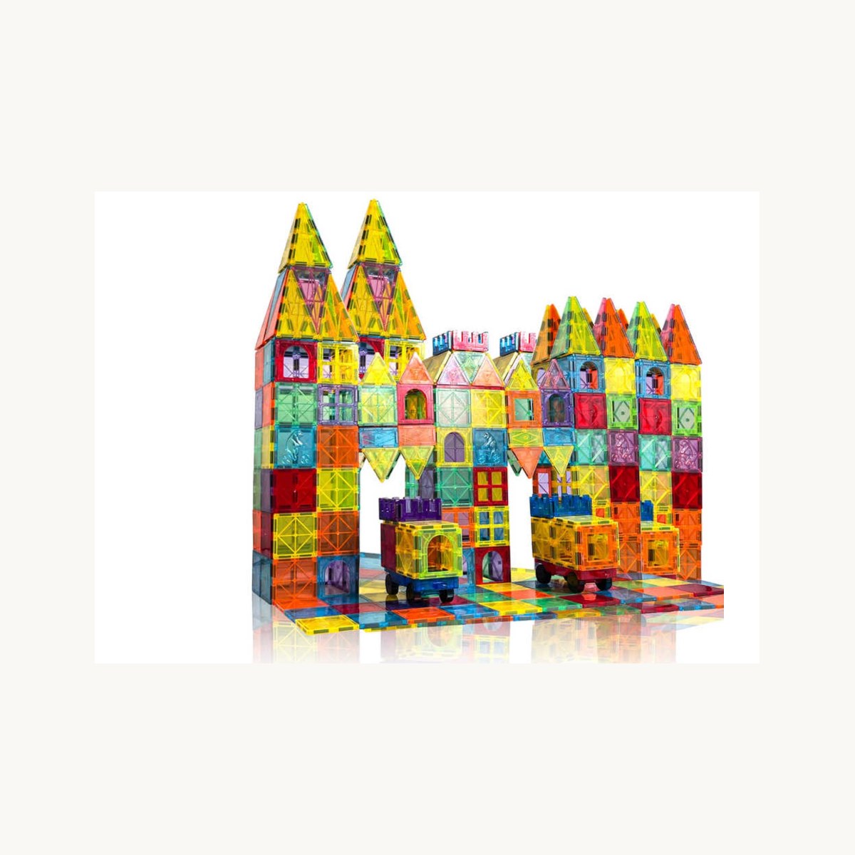 BOECKIE Magnetic Tiles 100 stuks - kasteel
