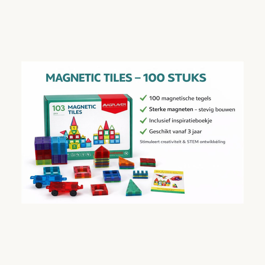 Magnetic Tiles 100 stuks inhoud