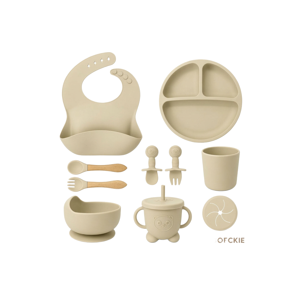 BOECKIE Siliconen Serviesset Beige