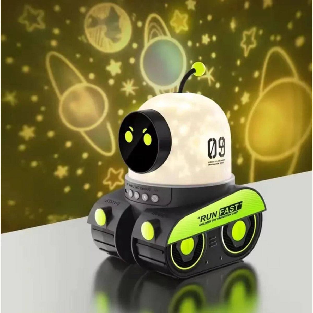 Robot tank in actie