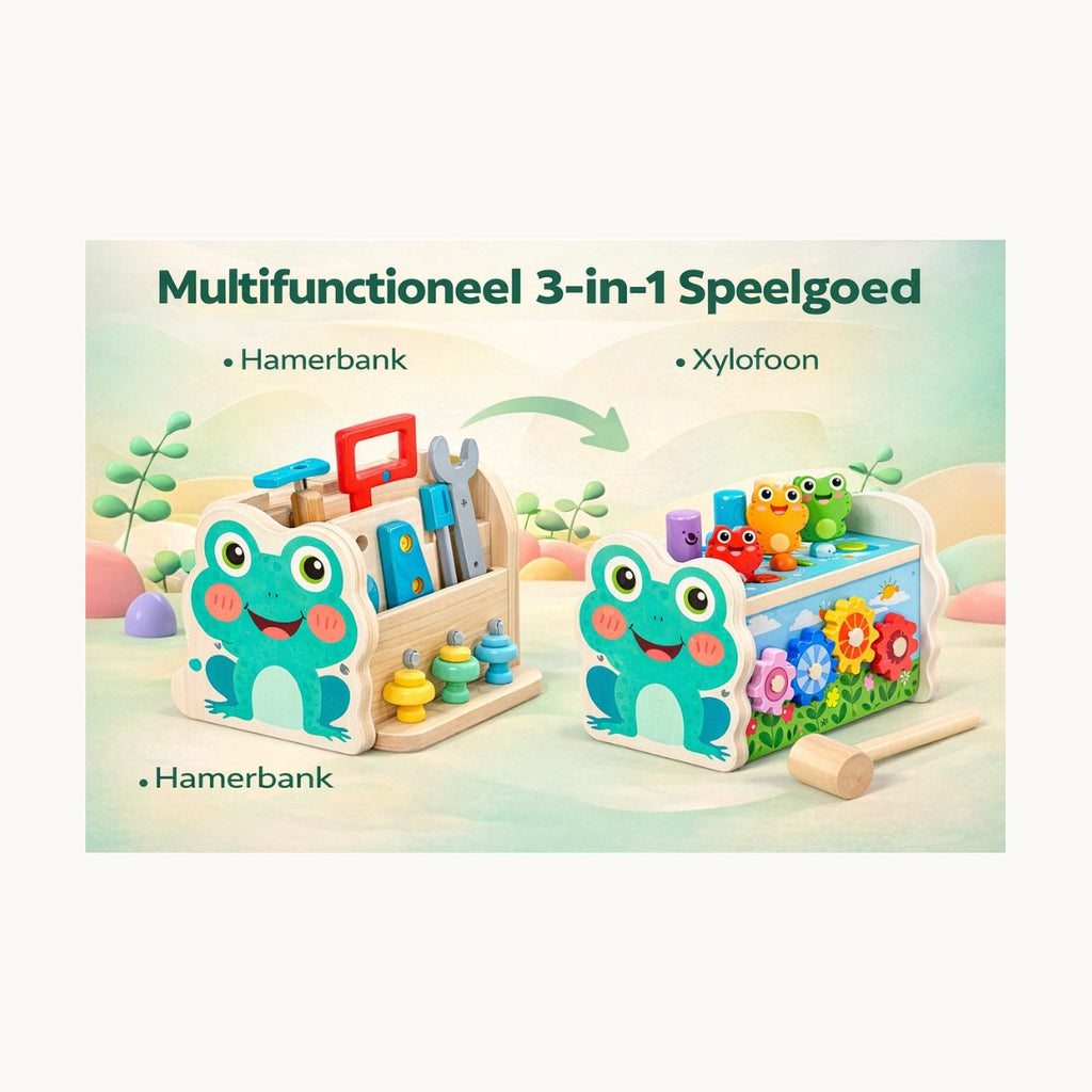 Multifunctioneel 3-in-1 speelgoed overzicht